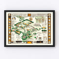 Syracuse University Vintage Map 1928
