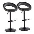 Posh - Contemporary Adjustable Barstool With Swivel & Rounded
