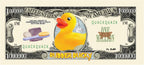 10 TOTAL - Rubber Ducky Million Dollar Collectible Novelty Bills - Funny Money