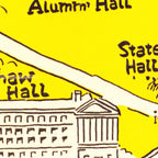Vintage Map of University of Pittsburgh, 1935
