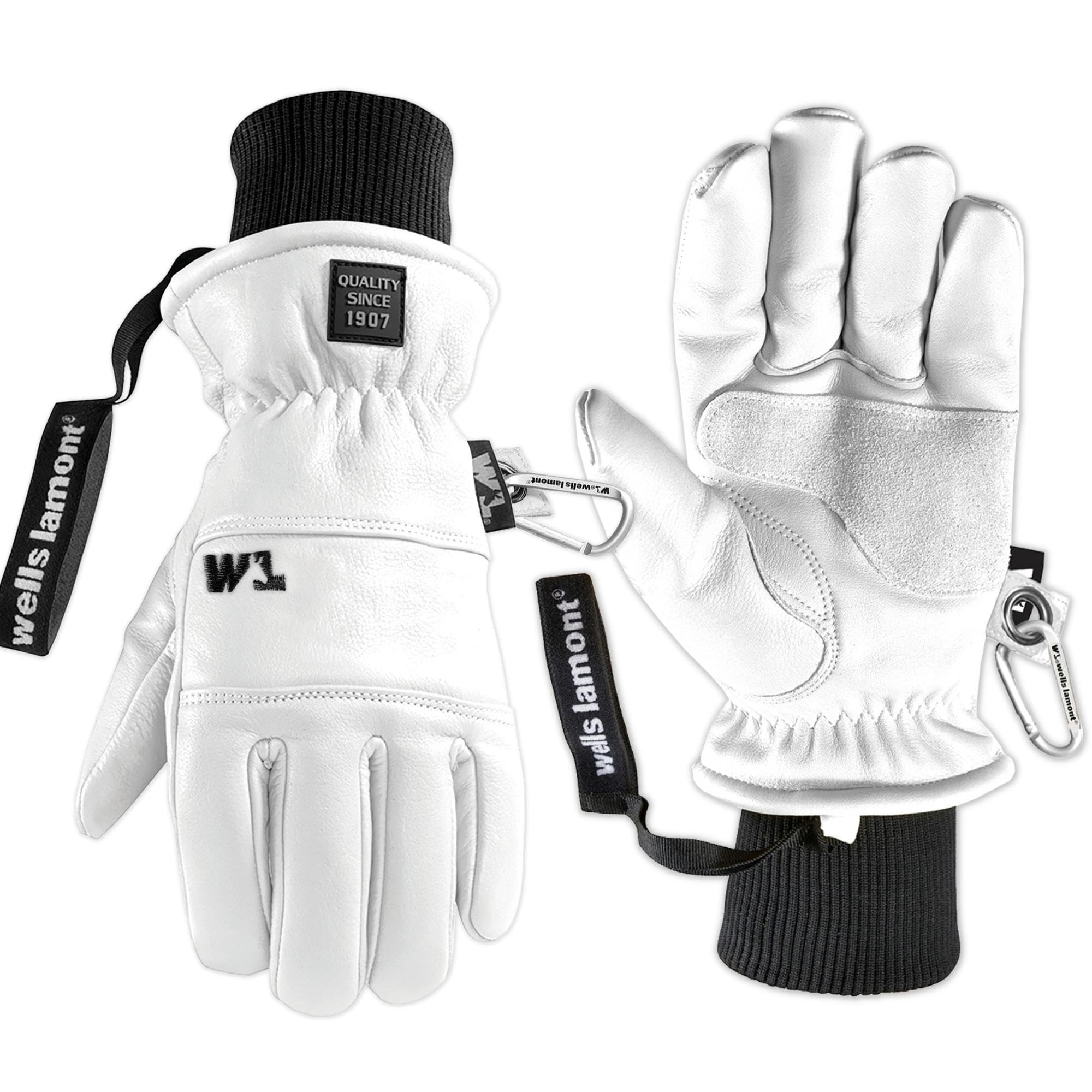 Wells Lamont HydraHyde Winter Gloves for Women & Men, Insulated for Cold Weather, Snow & Ski Gloves (White, Medium)