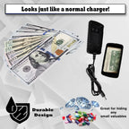 Fake Phone Charger Diversion Safe - Realistic Looking Phone Charger with Secret Compartments to Stash Small items