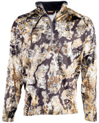 Kryptek Mens Cronos Half Zip Camo Long Sleeve Hunting Shirt Skyfall XX Large