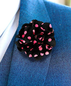 Polka Dot Flower Lapel Pin