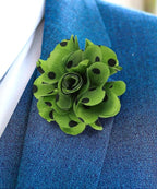 Polka Dot Flower Lapel Pin
