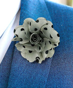 Polka Dot Flower Lapel Pin