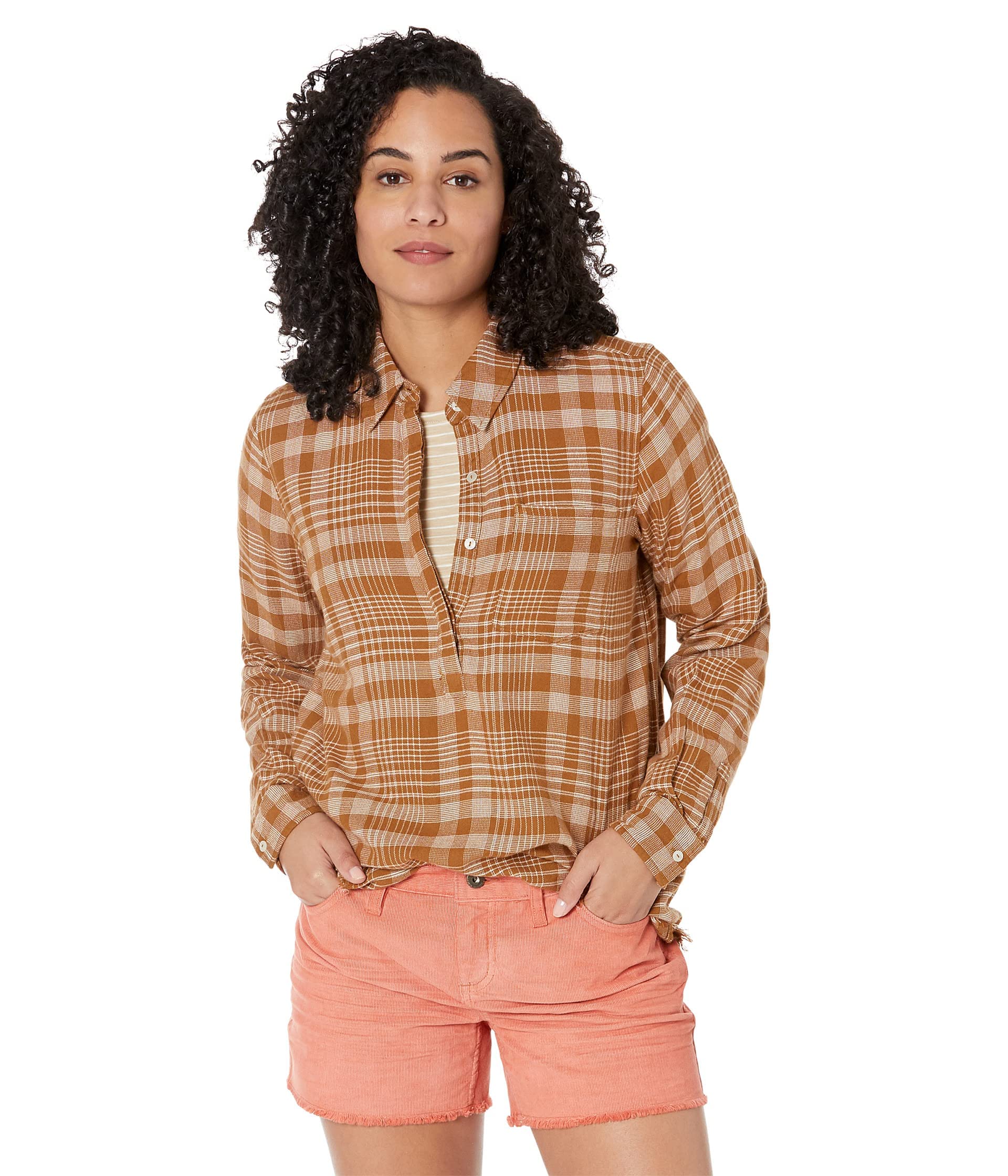 Women's Sawyer Twill Shirt - Cocoa Plaid