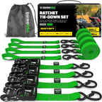 Heavy-Duty Ratchet Tie-Down Straps