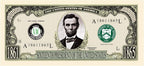 1000 - President Abraham Lincoln Million Dollar Novelty Money Patriotic Bills