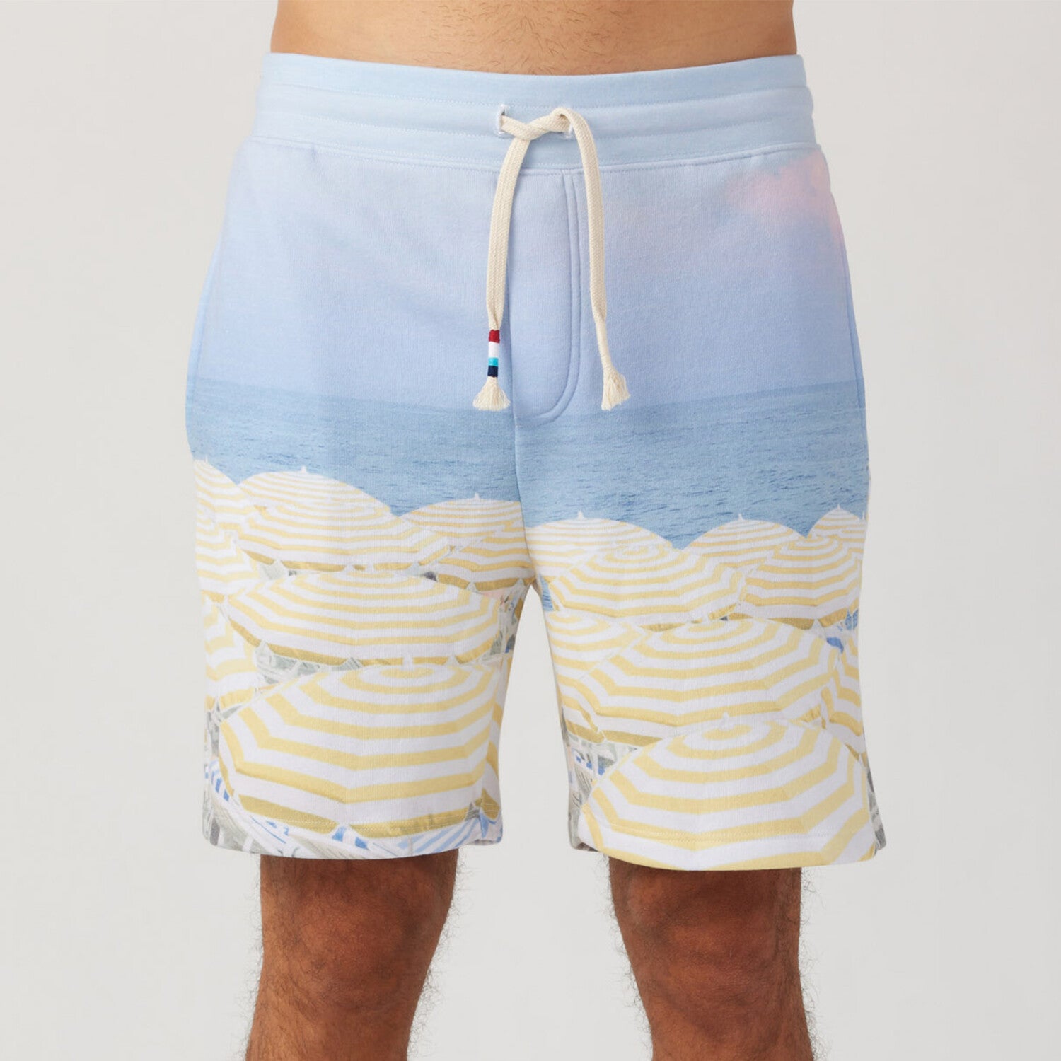 Beach Club Short // Light Blue + Ecru