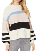 Sanctuary Playful Striped Sweater Moonstone/Light Blue/Light Pearl/Black LG (US 10-12)