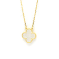 Van Cleef & Arpels // 18k Yellow Gold Vintage Alhambra Mother of Pearl Pendant Necklace // 14.76"-16.14" // Store Display