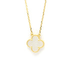 Van Cleef & Arpels // 18k Yellow Gold Vintage Alhambra Mother of Pearl Pendant Necklace // 14.76"-16.14" // Store Display