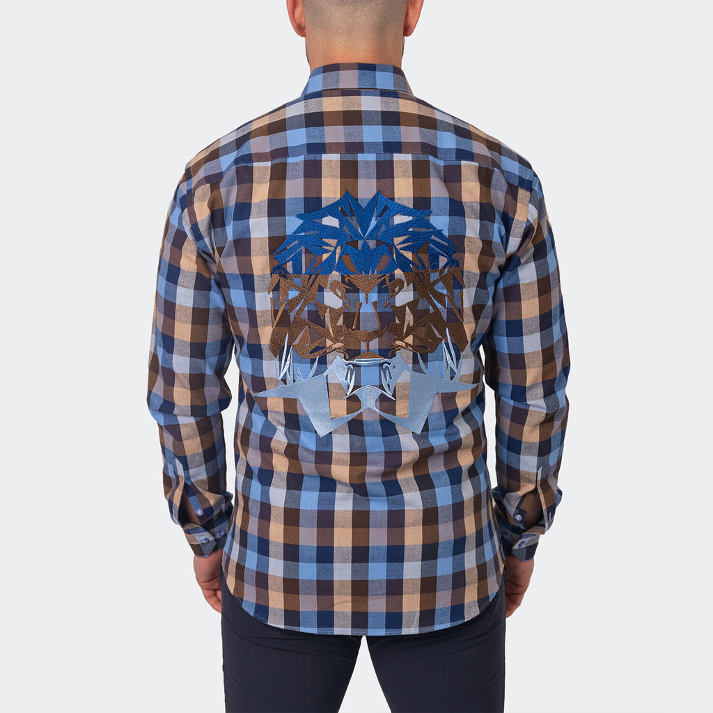 Flannel Checkbrown Button-Up // Brown