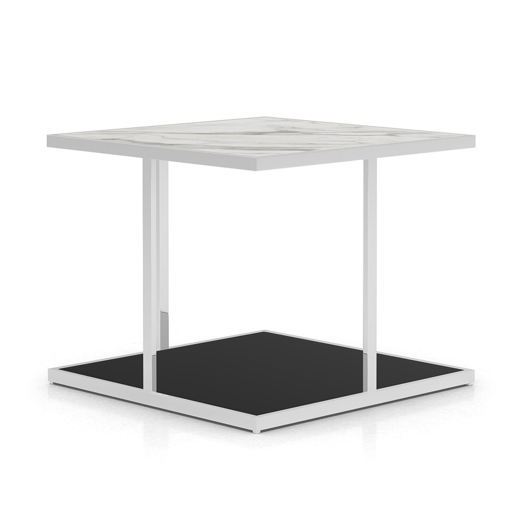 Ann Side Table // White Marble