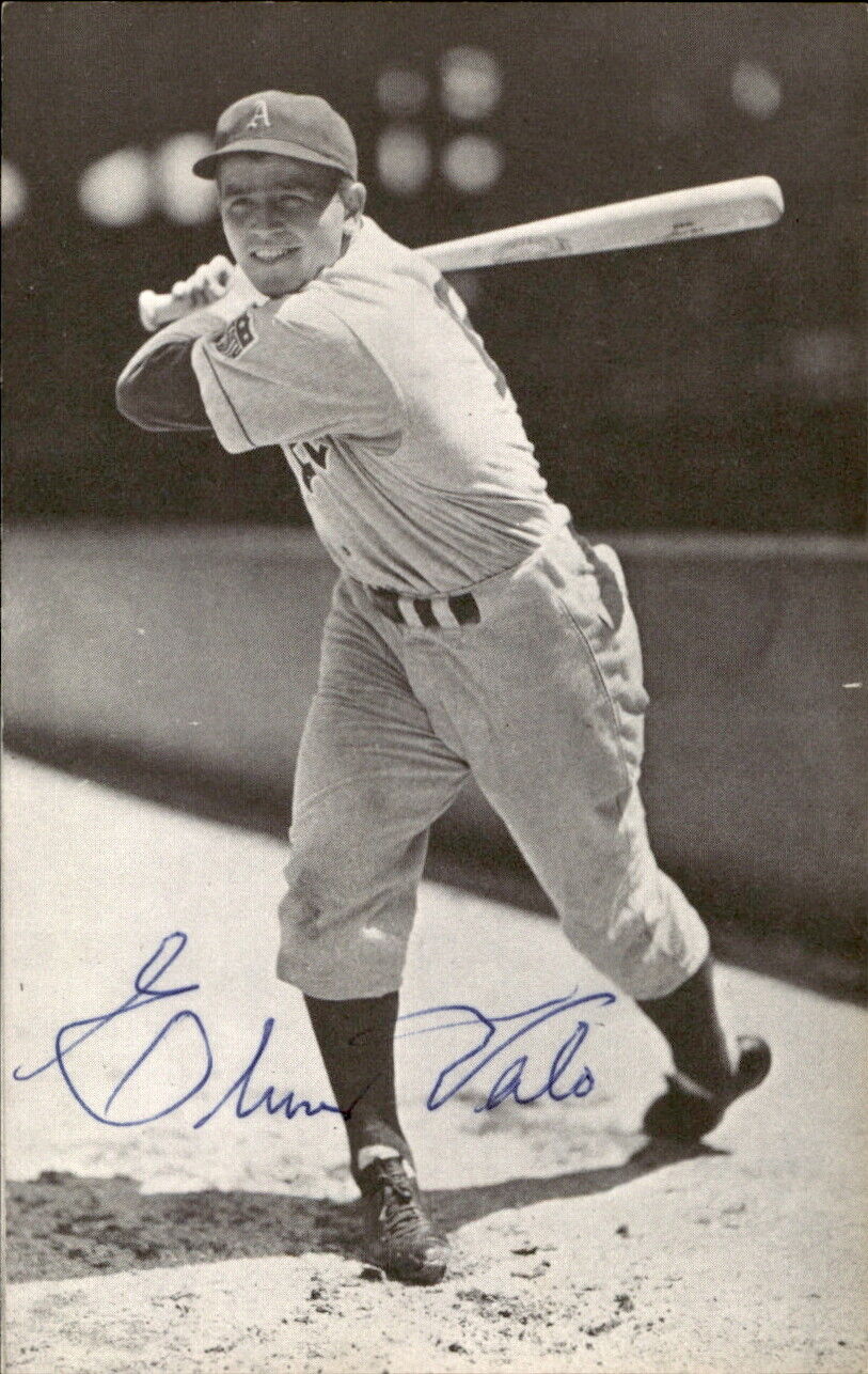 Elmer Valo Athletics d. 1998 Signed/Autographed 3x5  Photo 179283