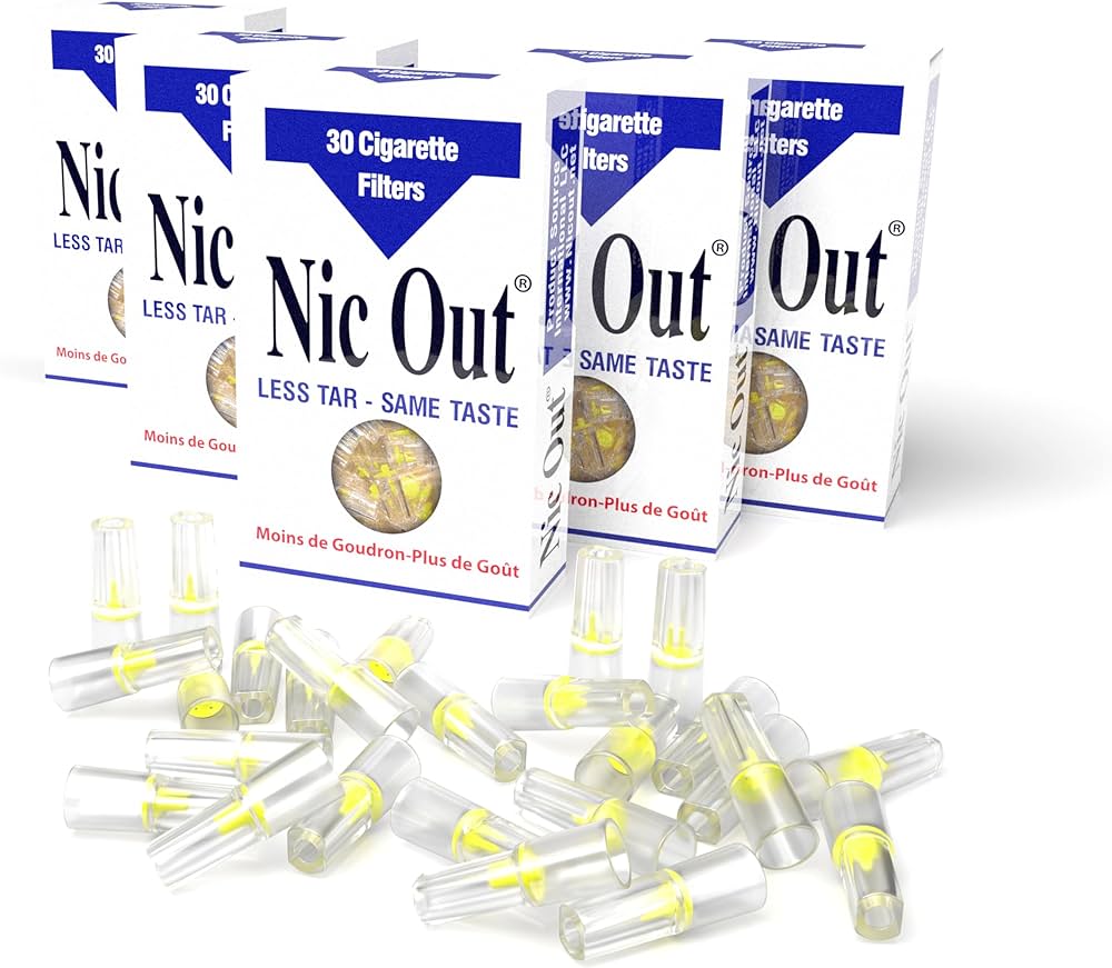 🚭 Nic-Out Cigarette Filters – Wholesale Lot of 100 Packs (30 Filters per Pack)