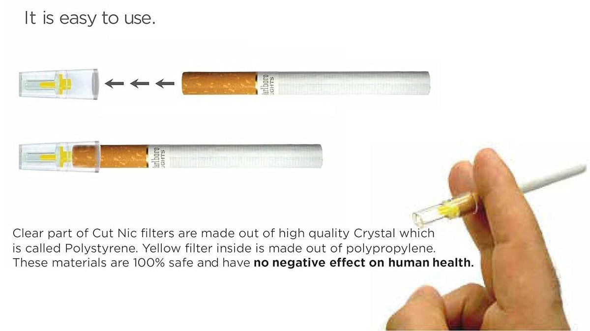Nic-Out Cigarette Filters (10 Packs / 30 Filters Each) 🚭