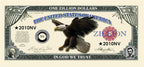 100 TOTAL Zillion Dollar Eagle Money Bills Party Novelty Fake Game Casino Poker