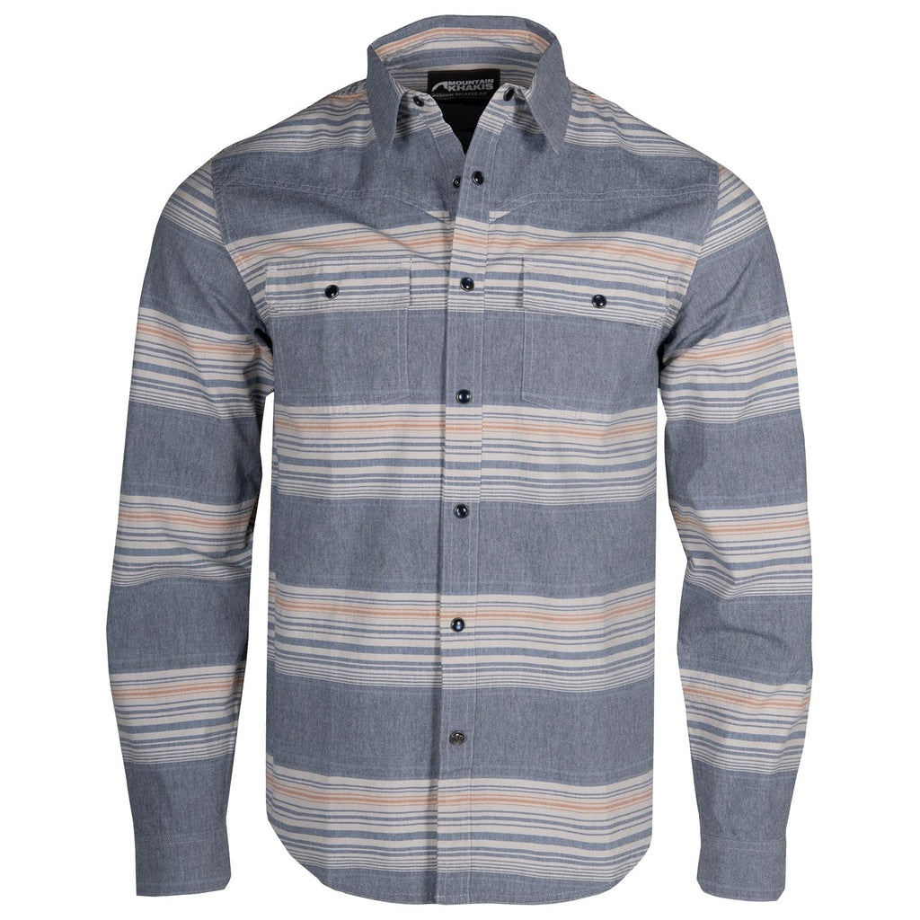 Mountain Khakis Men's Logan Shirt, Medium, Crater Navy