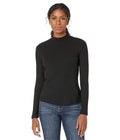 Liverpool Petite Mock Neck Long Sleeve Tee Black PXL