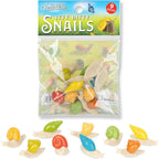 Itty Bitty Snails (Bag of 9) - Mini Garden Figurines Art Crafts - Archie McPhee