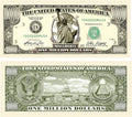 100 TOTAL Traditional Million Dollar Party Novelty Fake Casino Poker Money Bills