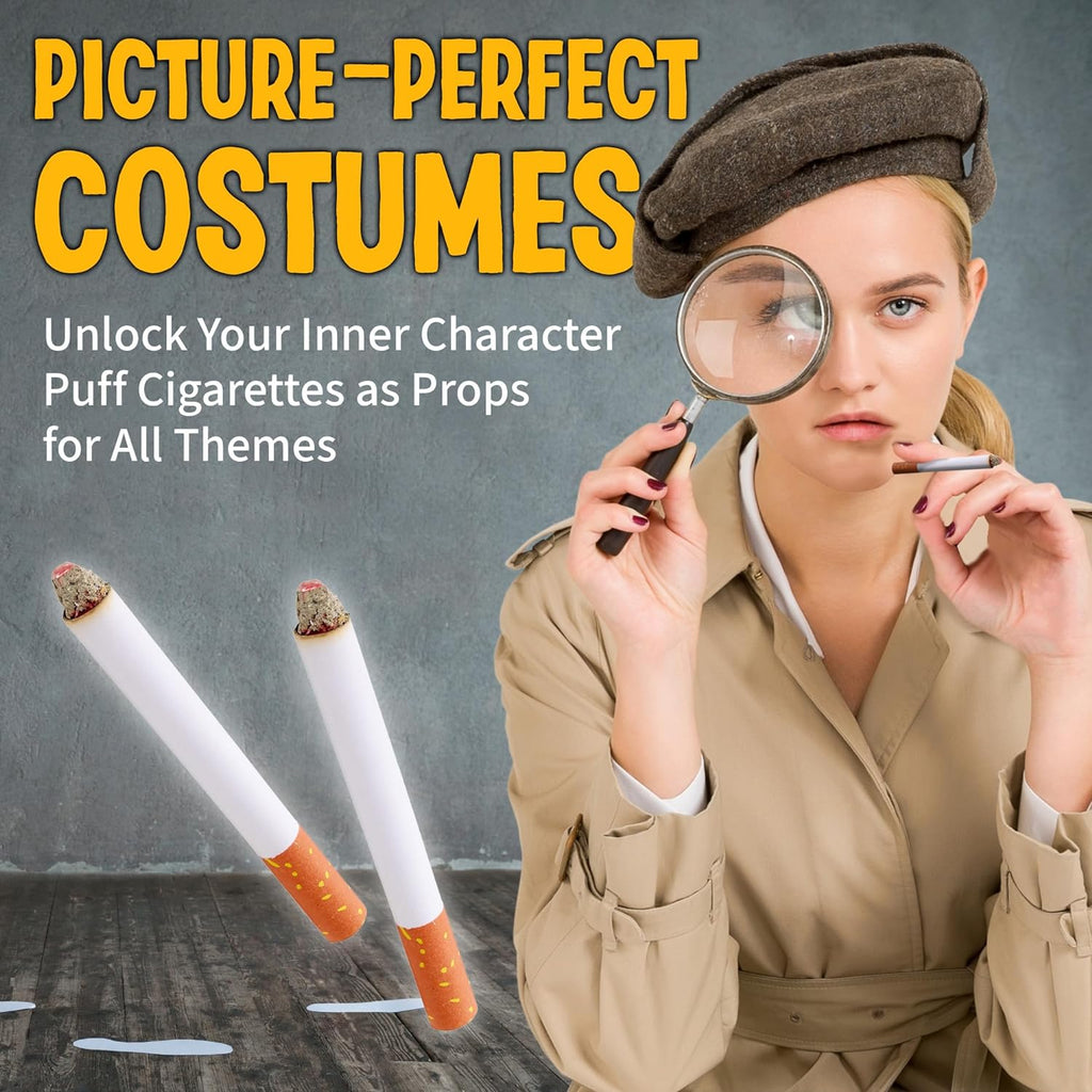 🚬 Puff Cigar + Puff Cigarettes (Combo Set) – Classic Gag Prop