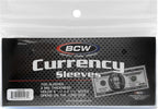 100 Pack - Regular Bill Currency Sleeves - Protect Your NOVELTY MONEY!