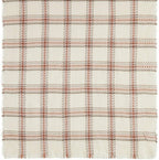 Cejon Heritage Plaid Blanket Scarf, Creme