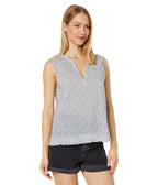 Carve Designs Women's Dylan Tank Blouse - Navy Milos Stripe