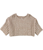 Free People Womens Good Day Pullover Sweater, Brown, Medium