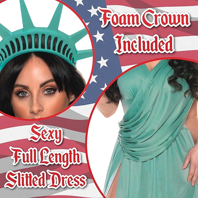 Lady Liberty Statue of Liberty Women's Patriotic Costume
