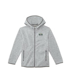 Kids Hooded Sweater Fleece Jacket Pewter
