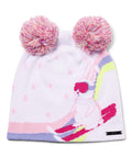 Spyder Girls Ski Bunny Hat Beanie White