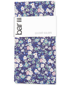Bar III Mens Snyder Floral Office Pocket Square Navy O/S