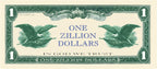 1000 TOTAL - Zillion Dollar Eagle Money Bills Party Novelty Fake Casino Poker