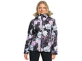 Roxy Jet Ski Womens Snow Jacket True Black Blurry Flower