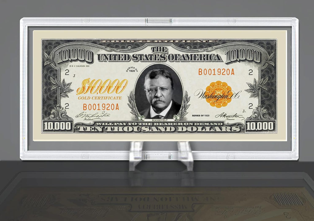 DELUXE Currency Slab Dollar Bill Plastic Case WITH STAND