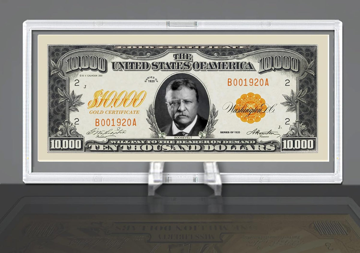 DELUXE Currency Slab Dollar Bill Plastic Case WITH STAND