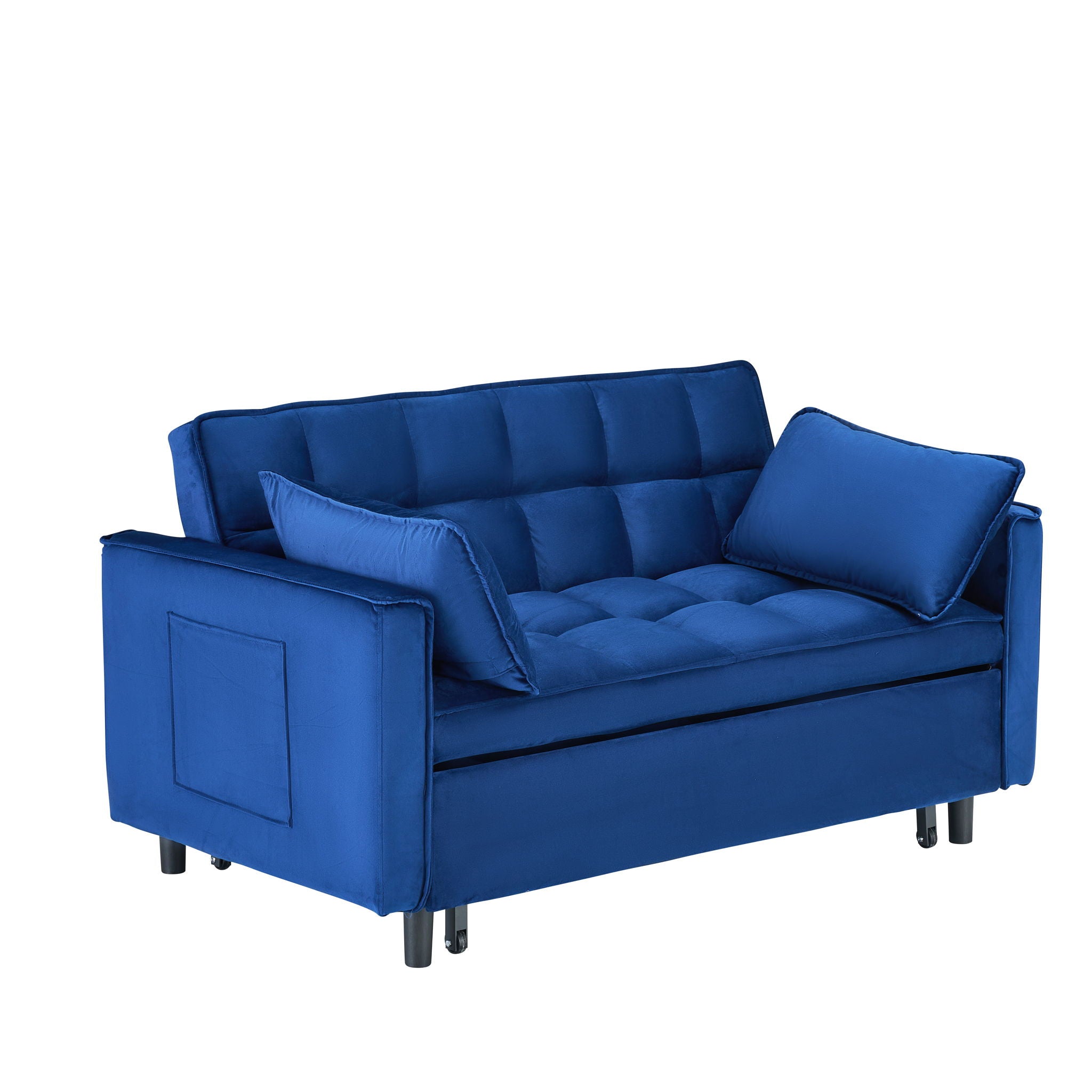 Sofa Bed With Pockets, 3 In 1 Convertible