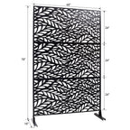 Outdoor & Indoor Privacy Screen - Black