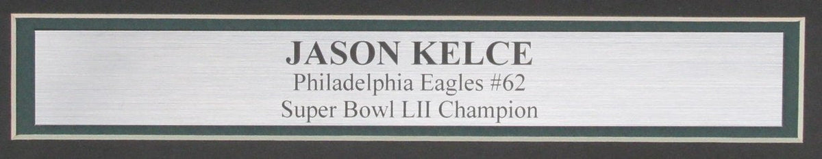 Jason Kelce Signed/Auto 16x20 Photo Philadelphia Eagles Framed PSA/DNA 189786