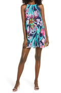Women's Lulus Here & Luau Swing Minidress, Size X-Small - Blue