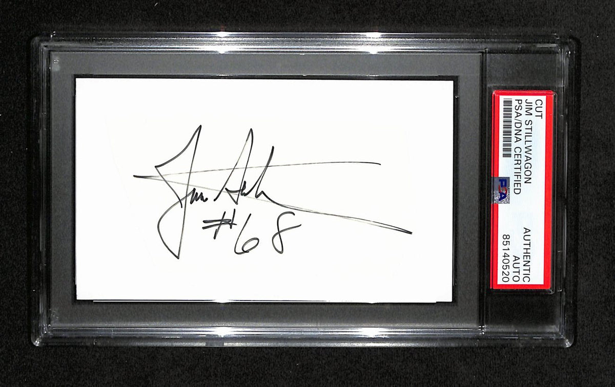 Jim Stillwagon Autographed 3x5 Cut Card PSA/DNA 186566