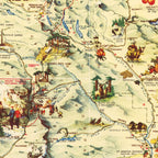 Vintage Map of Washington 1948