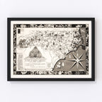 Vintage Map of North Carolina 1937