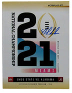 Nick Saban Alabama Signed/Auto 2021 National Championship Program Beckett 167419