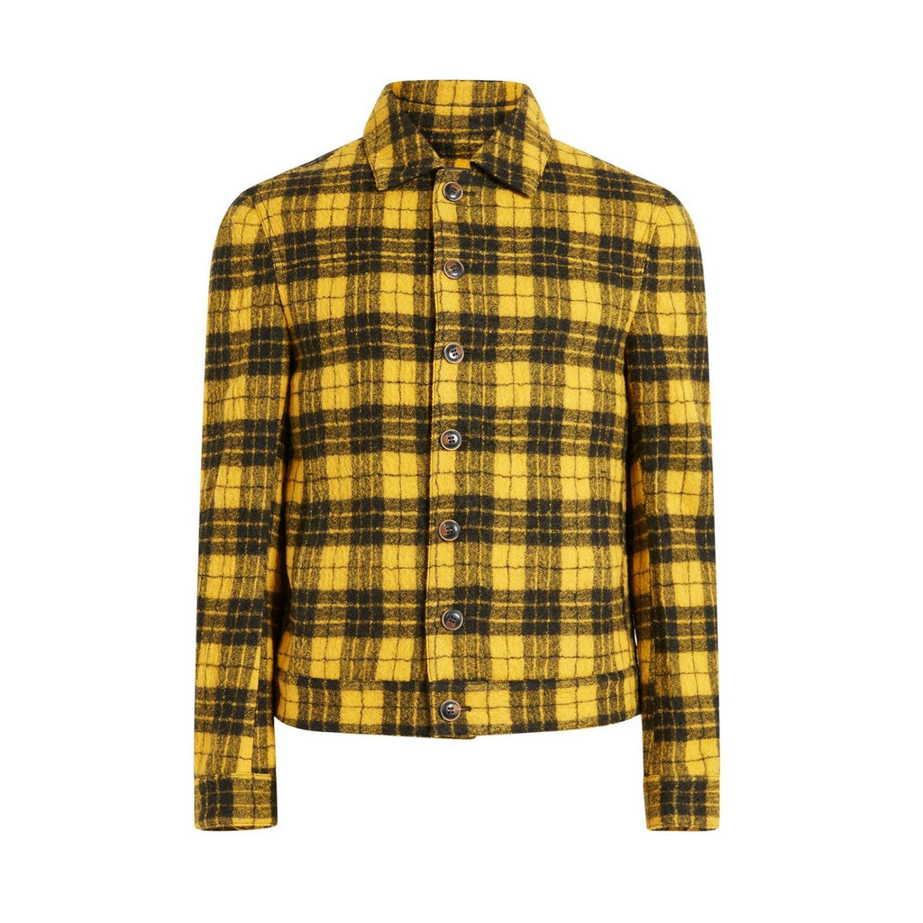Btn Down Blouson With Sea // Canary