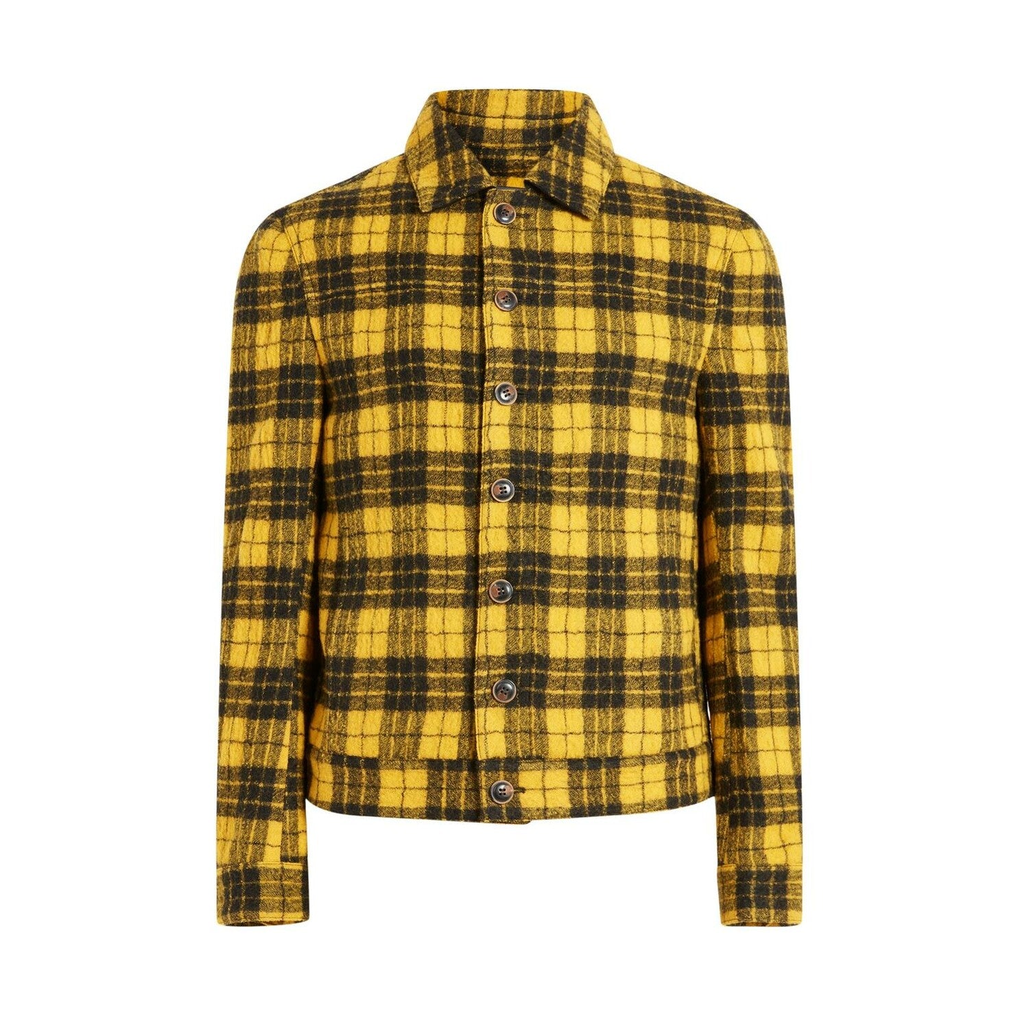 Btn Down Blouson With Sea // Canary